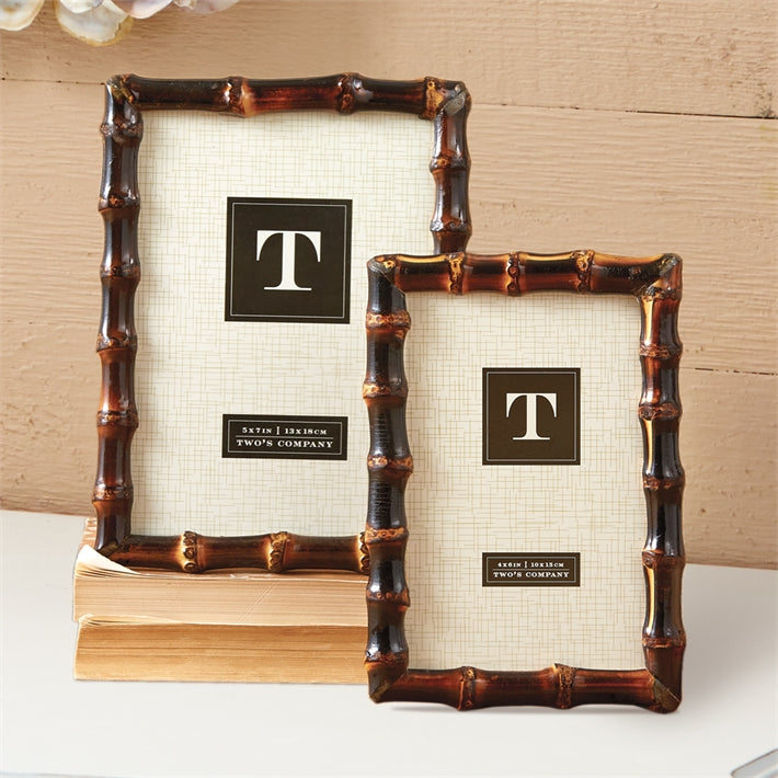 Two's Company Bamboo Photo Frames
