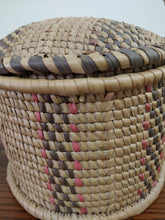 Vintage Woven Basket w/Lid
