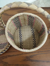 Vintage Woven Basket w/Lid