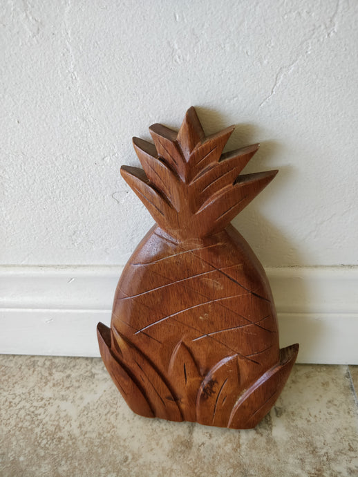 Vintage Monkey Pod Wood Pineapple Trivet