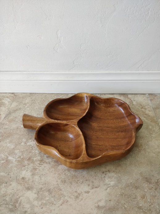 Vintage Monkey Pod Wood Leaf