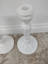 Vintage Italian White Metal Candlesticks