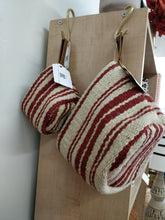 Creative Co-Op Jute Basket with Leather Handle