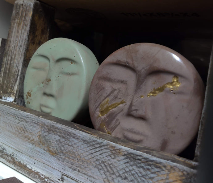 Concrete Moon Face