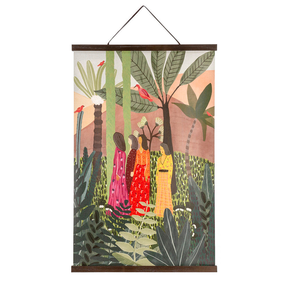 Jungle Brights Linen Wall Hanging