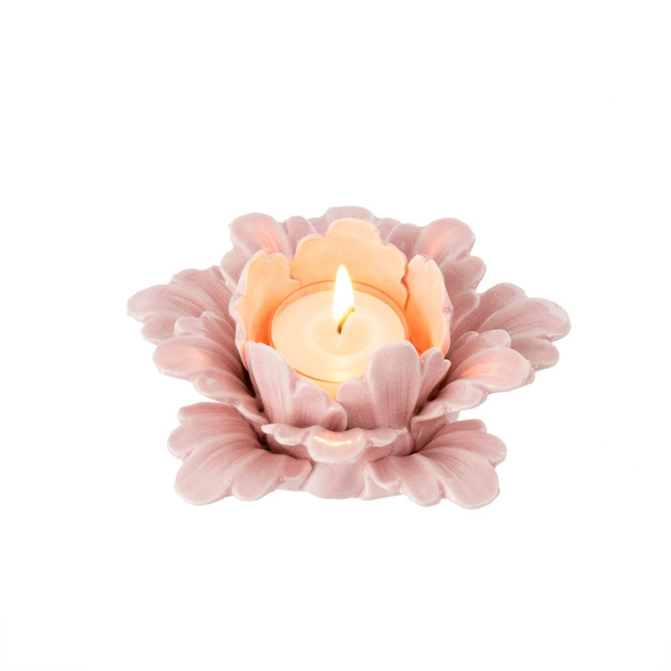 Pink Flower Votive