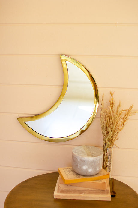 Brass Moon Mirror