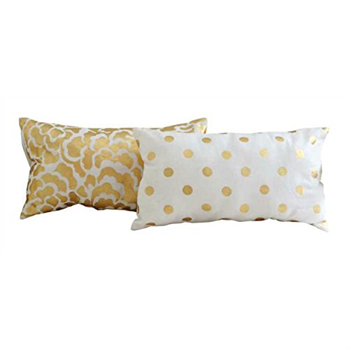 Creative Co-Op Gold Pillow