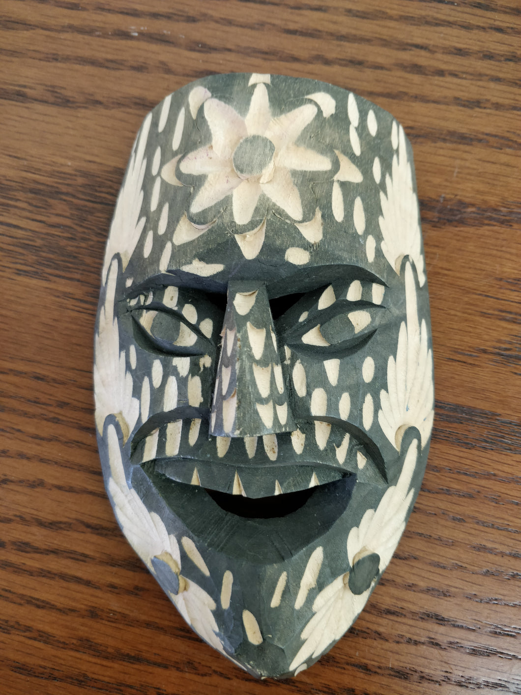 Vintage Hand Carved Face Mask