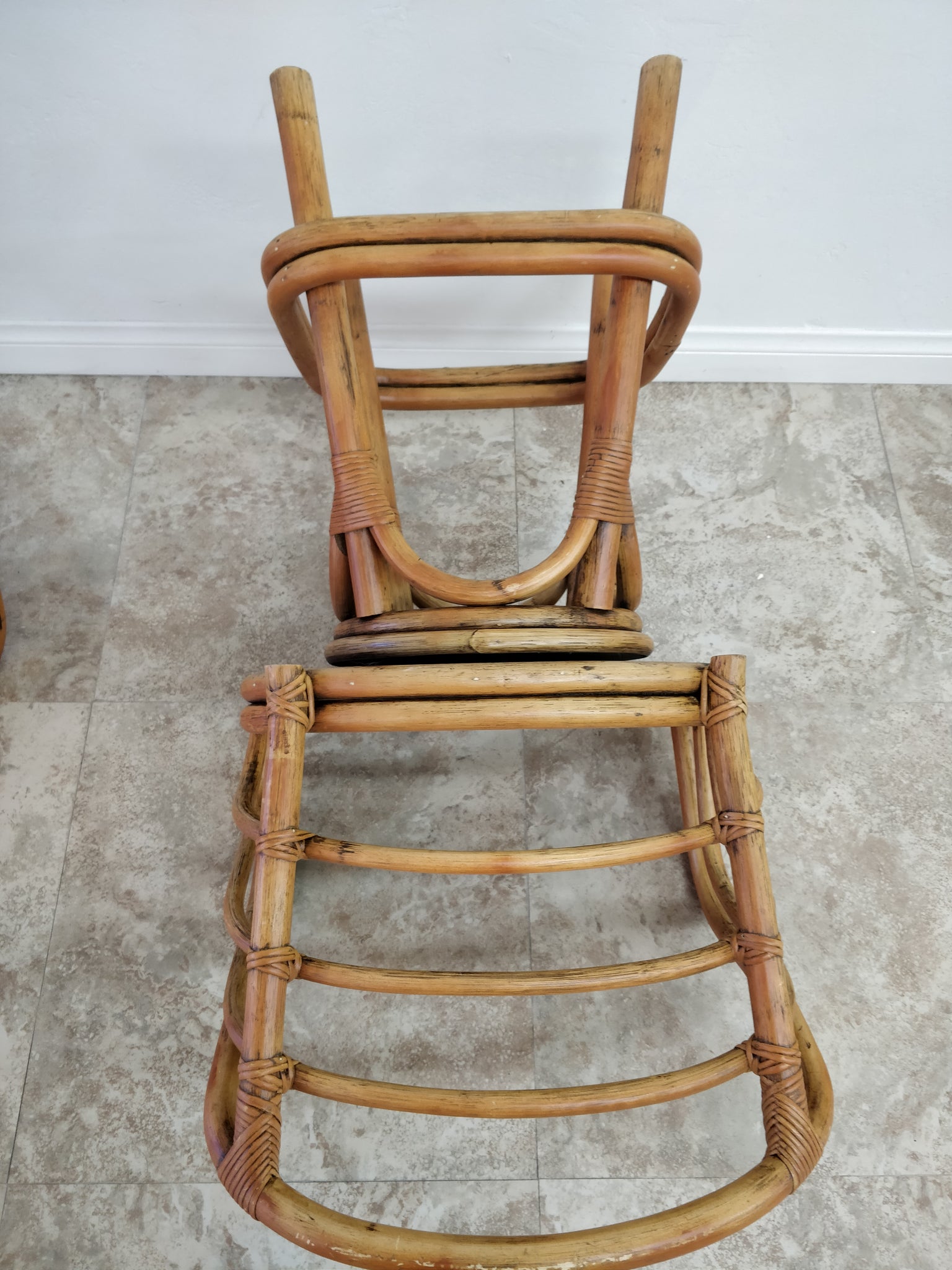 Vintage Swivel Cane Bar Chair Gordelly, Unlimited