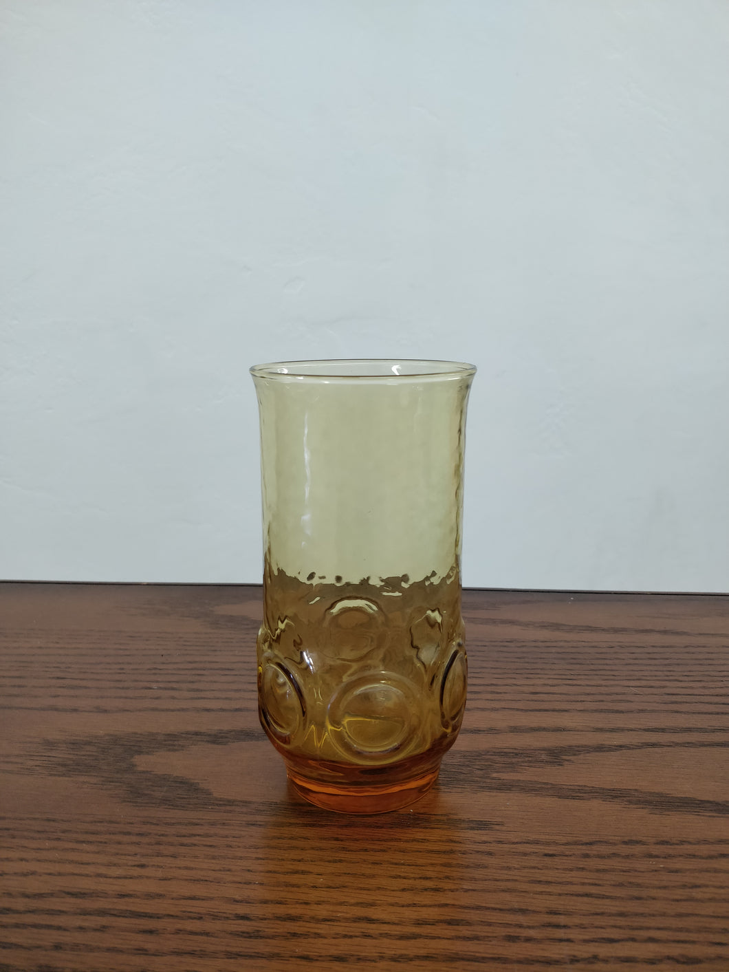 Vintage  Amber Water Glass