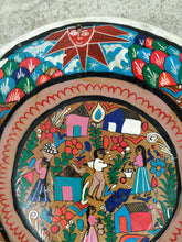 Vintage Mexican Folk Art Plate