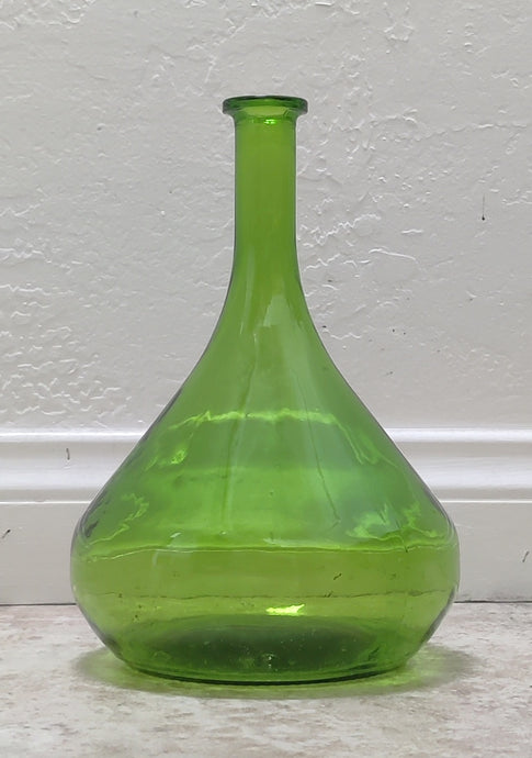 Pre- Loved Green Glass Genie Bottle